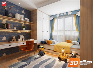 Children Room Scenes Skp FIles 